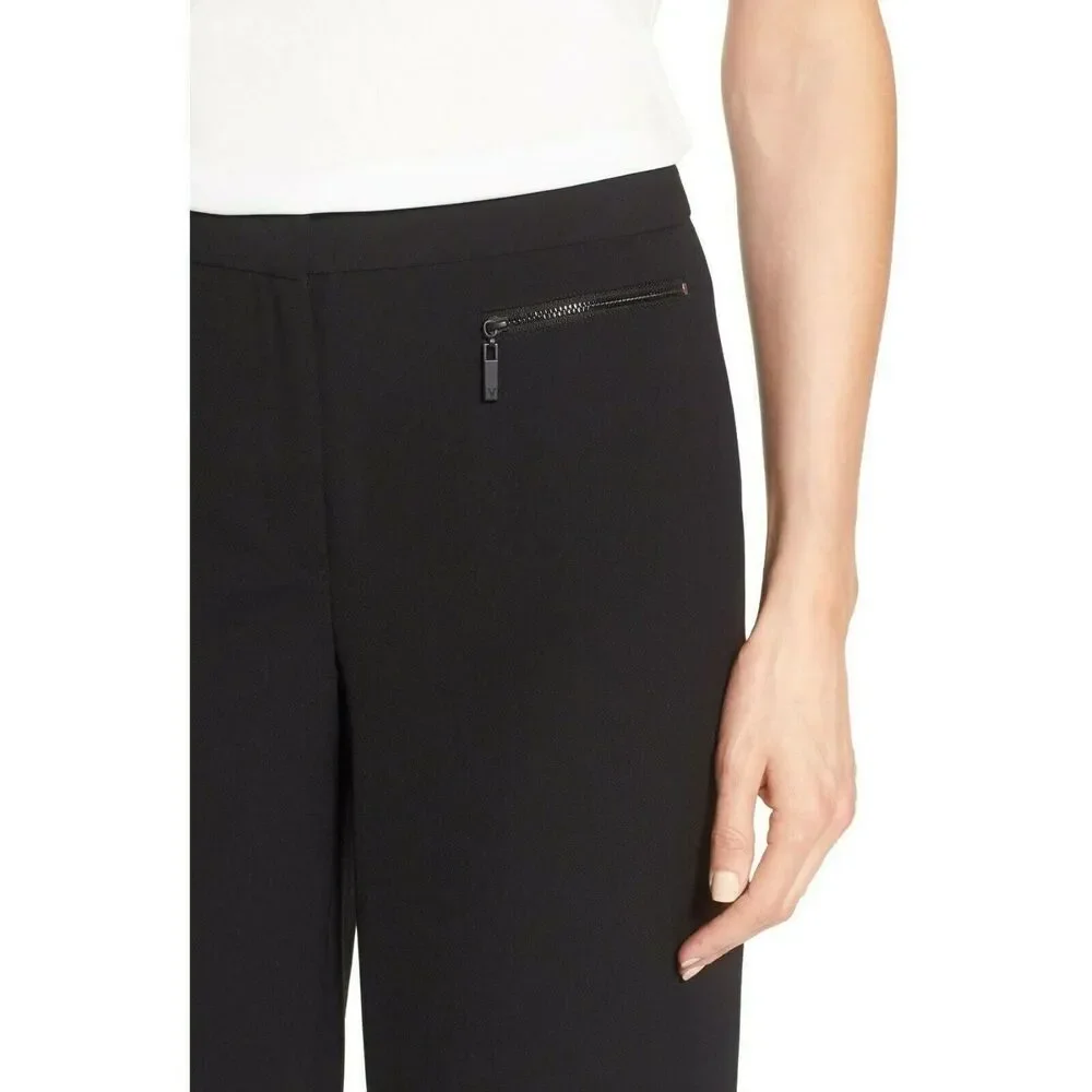Vince Camuto Womens Pants size 16W new nwt $99 Black Wide Leg Zip Pocket Dress - Picture 5 of 11
